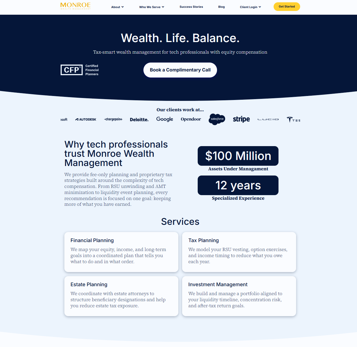 New website design